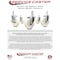 Service Caster 5 Inch Nylon Wheel Swivel 3/4 Inch Square Stem Caster with Brake SCC-SQ20S514-NYS-TLB-34 - alternate 2